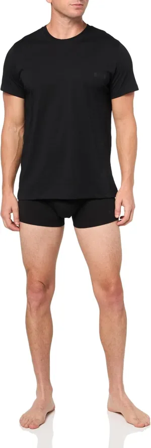 BOSS mens Shiny Logo Print Underwear and T-shirt Set