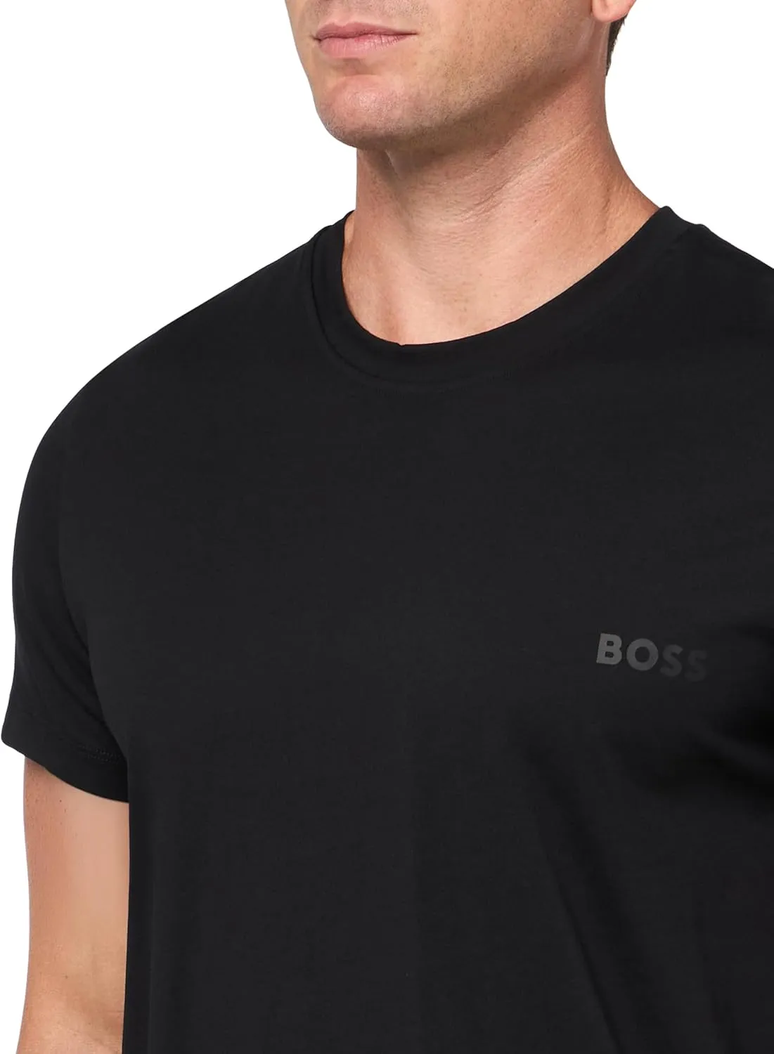 BOSS mens Shiny Logo Print Underwear and T-shirt Set