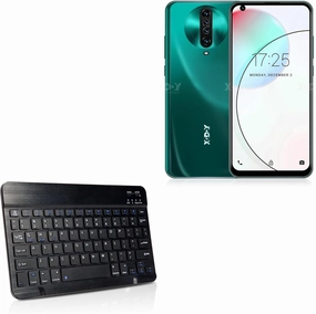 BoxWave Keyboard Compatible with Xgody K30 - SlimKeys Bluetooth Keyboard, Portable Thin with Chiclet-Style Keys - Jet Black