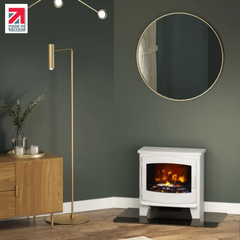 Broseley Evolution White Beacon Electric Stove - Small & Large