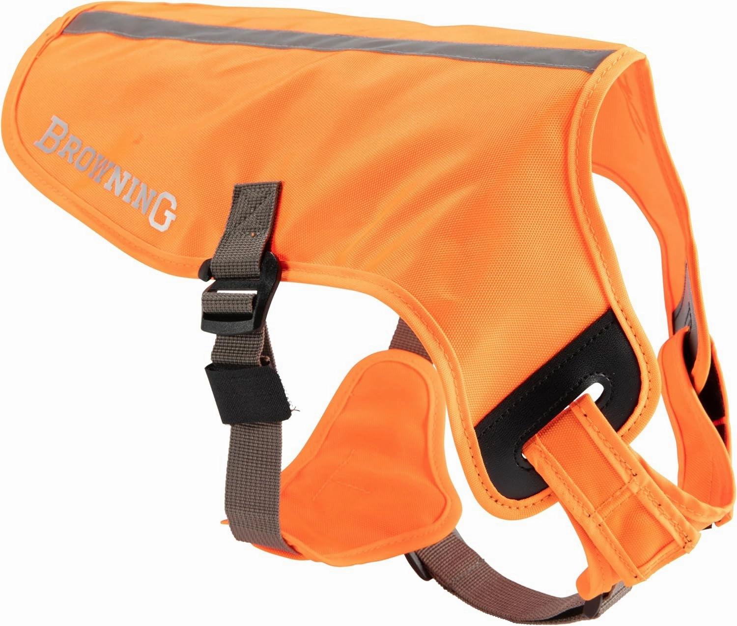 Browning Pet Vests, Hi Vis Safety Vests for Dogs, Safety Orange, Medium, Adjustable Coverage