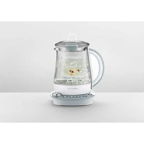 BUYDEEM K2683 Health-Care Beverage Tea Maker and Kettle, 9-in-1 Programmable Brew Cooker Master, 1.5 L
