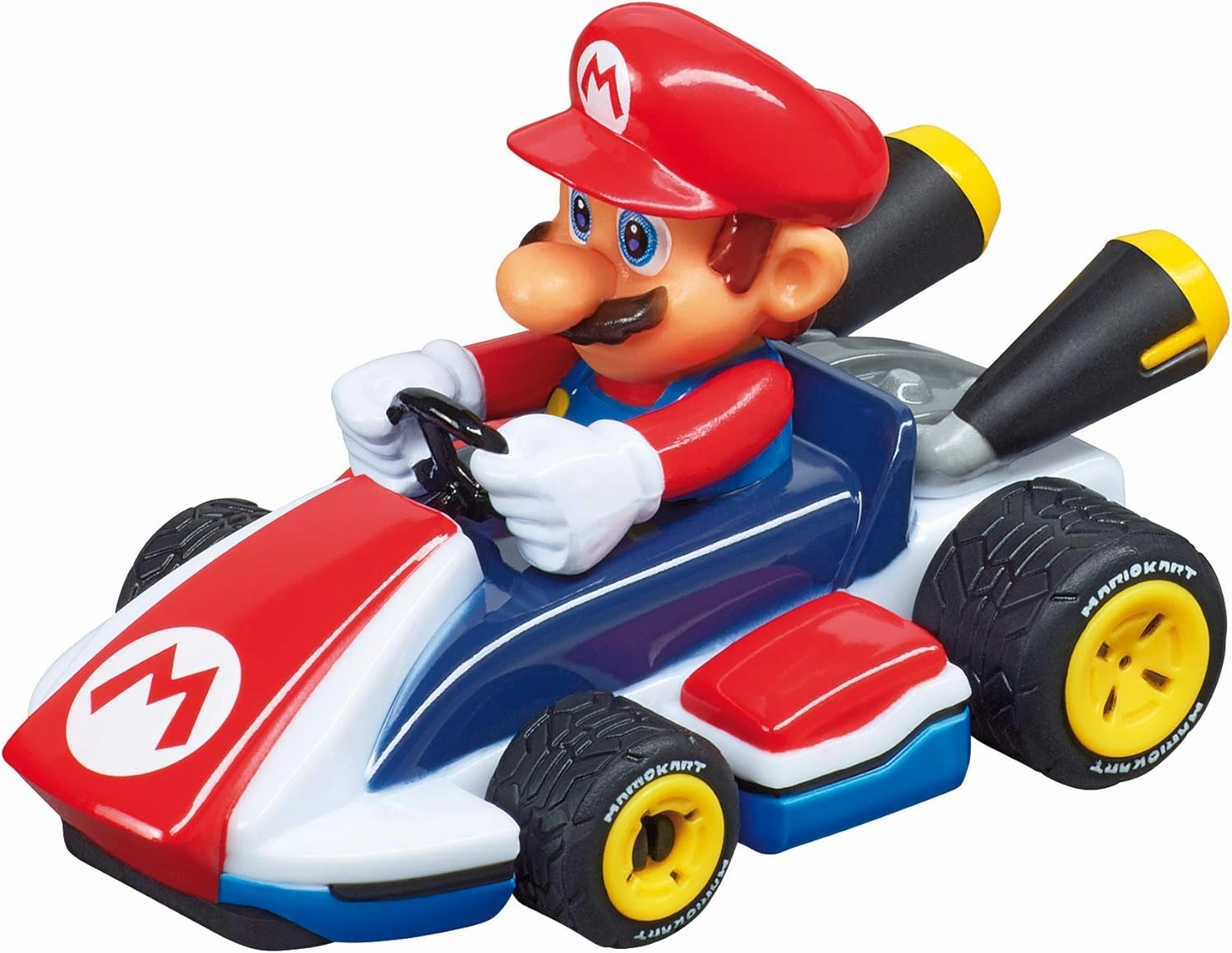 Carrera First Nintendo Mario Kart Slot Car Race Track - Includes 2 Cars: Mario and Luigi and Two-Controllers - Battery-Powered Beginner Set for Kids Ages 3 Years and Up, 20063028