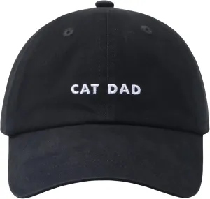 Cat Mom & Dad Hats for Proud Cat Parents | for Men & Women | Embroidered Text - Adjustable Fit - 100% Cotton