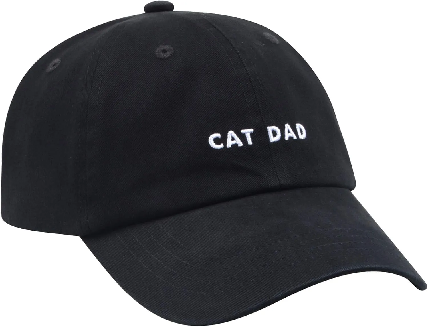 Cat Mom & Dad Hats for Proud Cat Parents | for Men & Women | Embroidered Text - Adjustable Fit - 100% Cotton