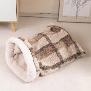 Cat Sleeping Bag,Cat Bed Cave Tunnel Bag Comfortable Pet Mat Warming Pad Sack for Indoor Cats and Puppy