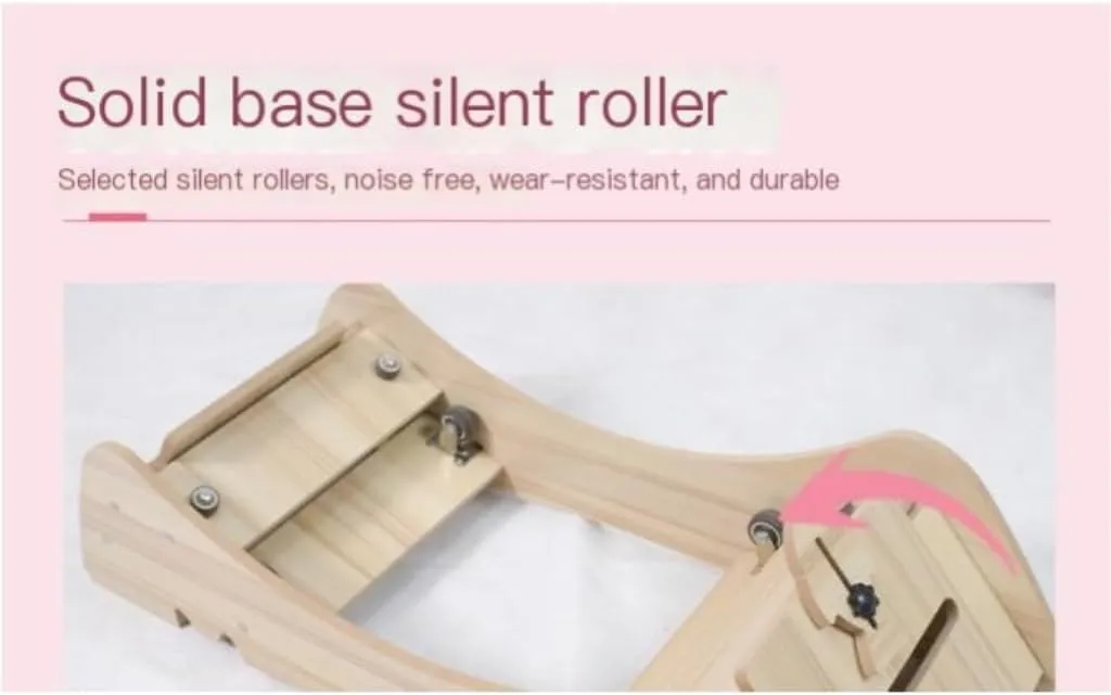 Cat Wheel Exerciser Cat Treadmill Silent Roller Pet Sports Fitness Claw Grinding Without Pinching Feet Cat Step Cat Climbing Frame Home Daily Exercise for Cats