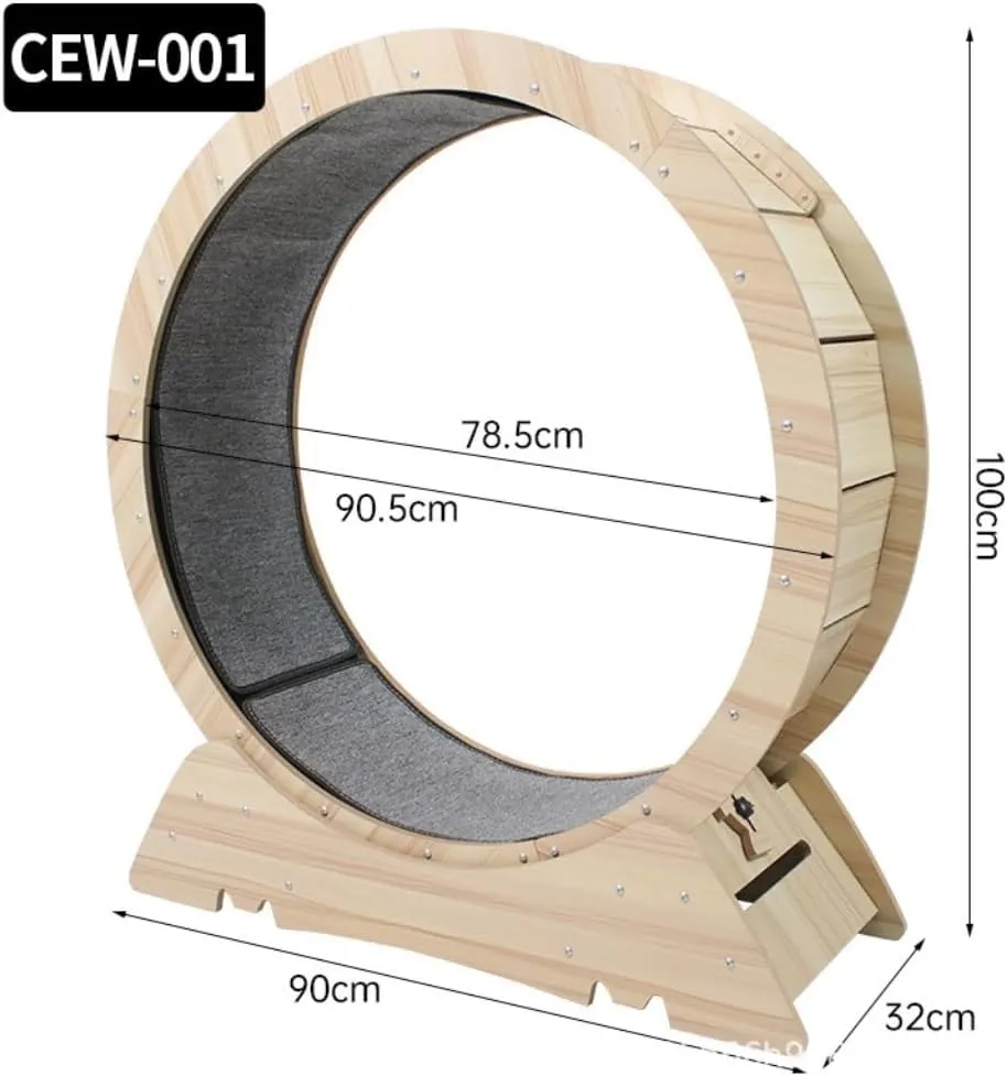 Cat Wheel Exerciser Cat Treadmill Silent Roller Pet Sports Fitness Claw Grinding Without Pinching Feet Cat Step Cat Climbing Frame Home Daily Exercise for Cats