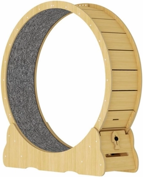 Cat Wheel Exerciser Cat Treadmill High-Fiber Board Silent No-Claw Cat Climbing Frame Pet Cat Toy Sports Fitness Running Wheel Daily Exercise for Cats(B,X-Large)