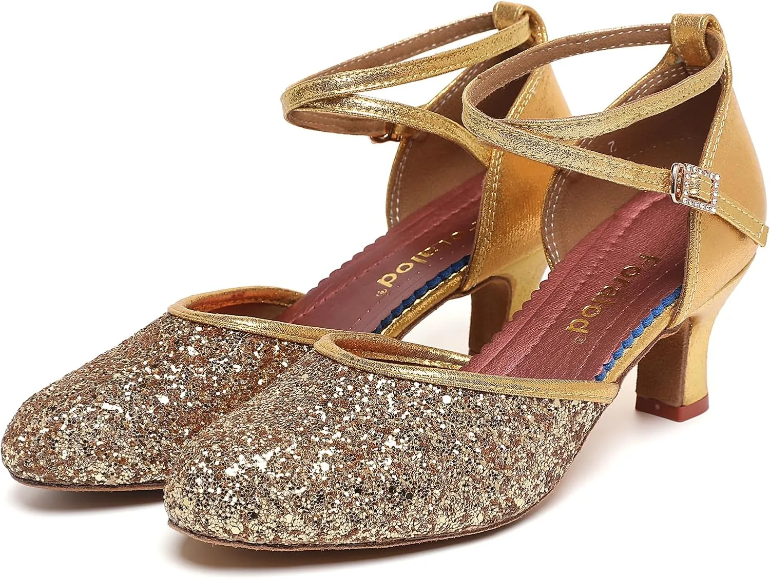 Character Shoes for Women, Woman Ballroom Dance Shoes, 1920s Flapper Shoes, Latin, Salsa, Party Dress Shoes Low Heels, Ankle Strap Pumps
