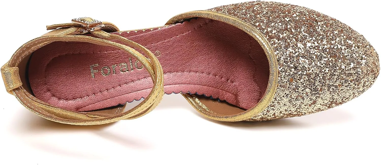 Character Shoes for Women, Woman Ballroom Dance Shoes, 1920s Flapper Shoes, Latin, Salsa, Party Dress Shoes Low Heels, Ankle Strap Pumps