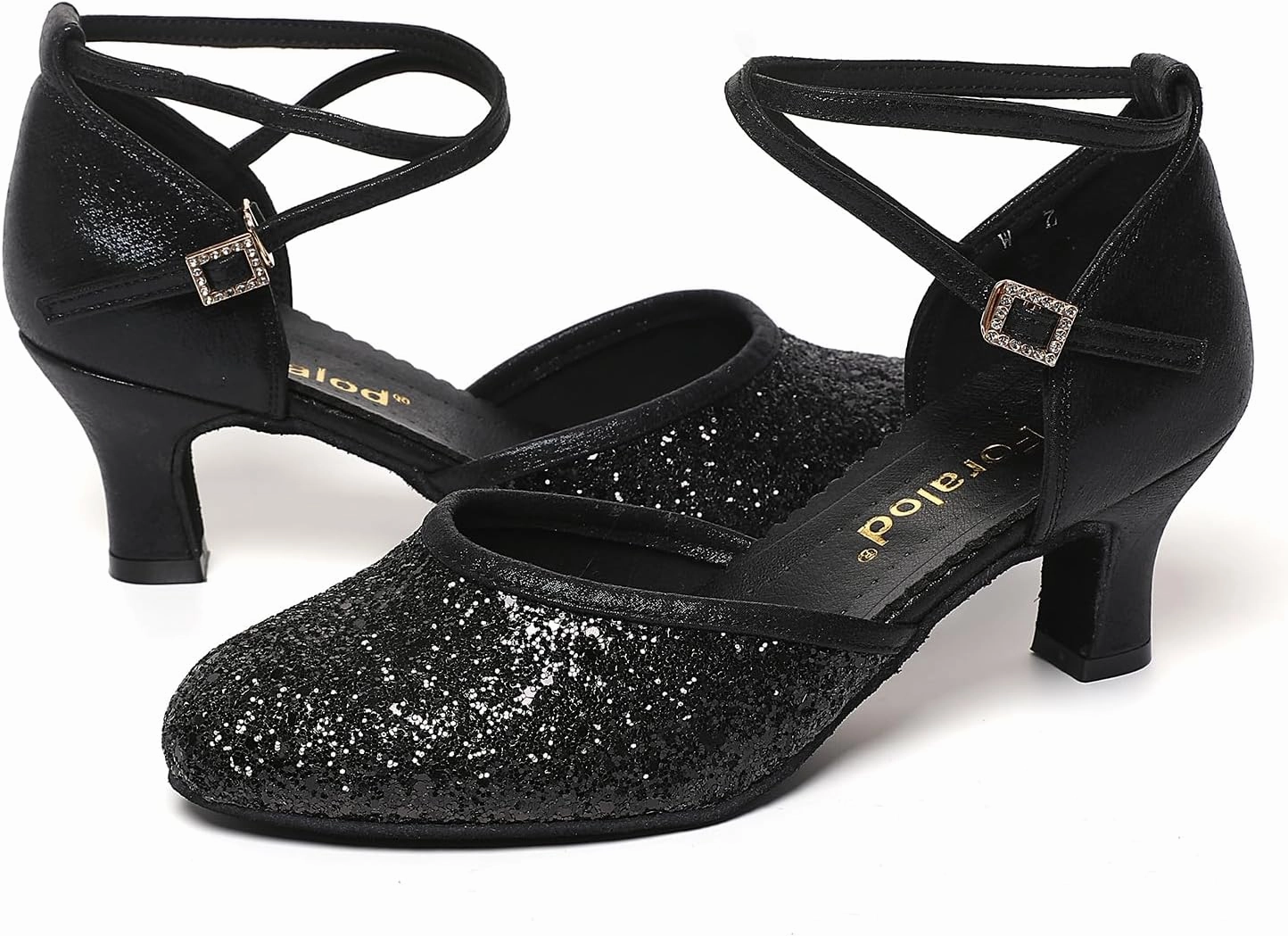Character Shoes for Women, Woman Ballroom Dance Shoes, 1920s Flapper Shoes, Latin, Salsa, Party Dress Shoes Low Heels, Ankle Strap Pumps