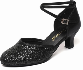 Character Shoes for Women, Woman Ballroom Dance Shoes, 1920s Flapper Shoes, Latin, Salsa, Party Dress Shoes Low Heels, Ankle Strap Pumps