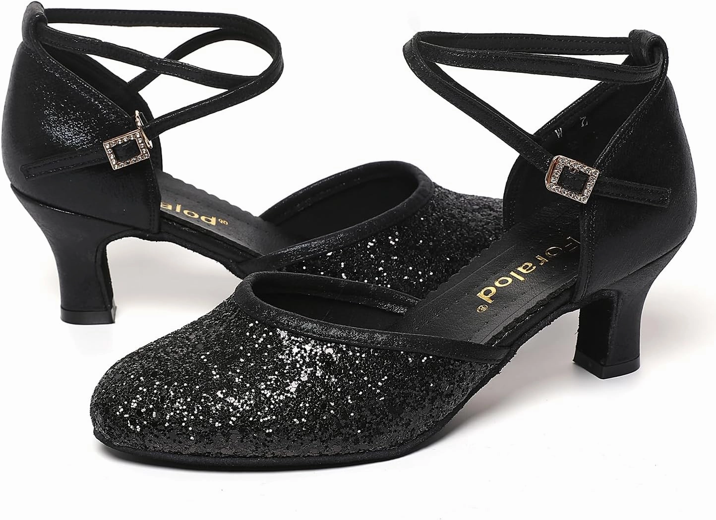 Character Shoes for Women, Woman Ballroom Dance Shoes, 1920s Flapper Shoes, Latin, Salsa, Party Dress Shoes Low Heels, Ankle Strap Pumps