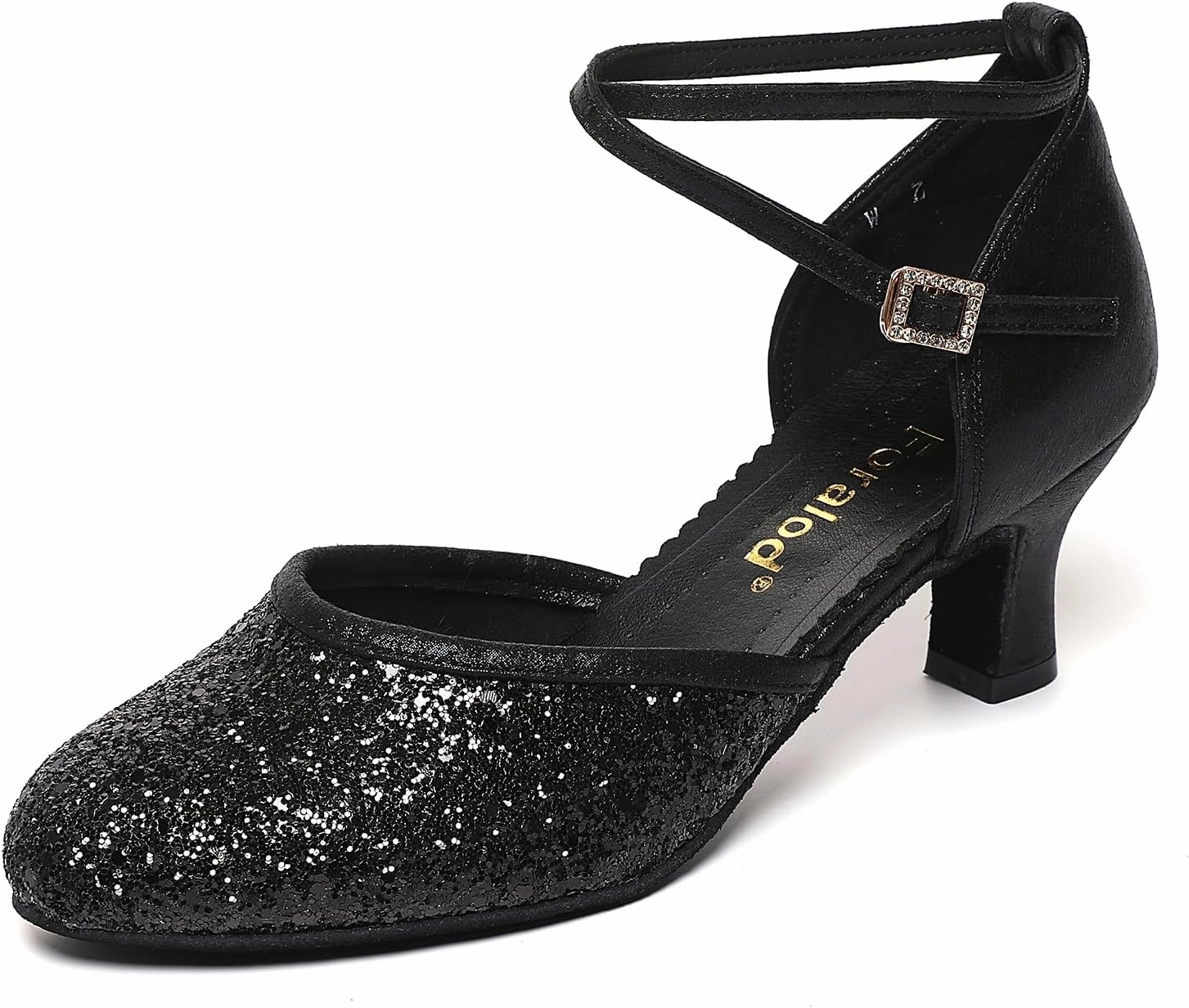 Character Shoes for Women, Woman Ballroom Dance Shoes, 1920s Flapper Shoes, Latin, Salsa, Party Dress Shoes Low Heels, Ankle Strap Pumps