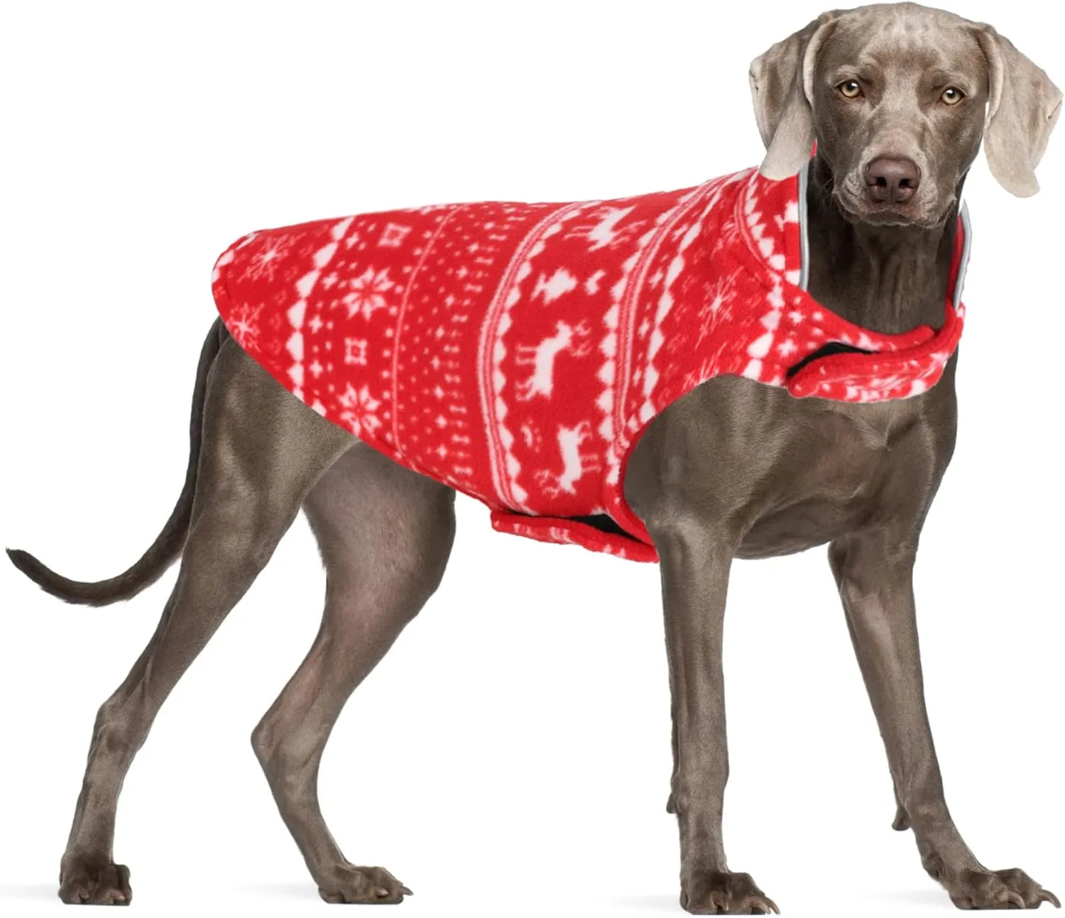 Christmas Dog Winter Coats Pet Sweater Reversible Dog Jacket Reflective Dog Vest Clothes Cold Weather Christmas Costume Dog Clothes for Small to Medium Sized Dogs and Cats（XL）