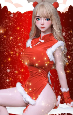 [Christmas Special] JUNYING Emily 1:1 Female Seamless Action Figures Full Silicone Material, Jydoll 161cm Flexible Female Figure Dolls for Cosplay/Photography/Arts (Wig)