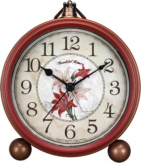 Classic Vintage Analog Clock - Silent Non-Ticking, Elegant and Decorative with Distressed Metal Frame for Office, Living Room or Bedroom