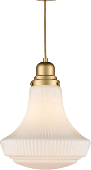 CLAXY Modern Gold Pendant Light Over Kitchen Island with Glass Shade E26 Socket Hanging Pendant Lighting for Kitchen Dining Room Bedroom Restaurant