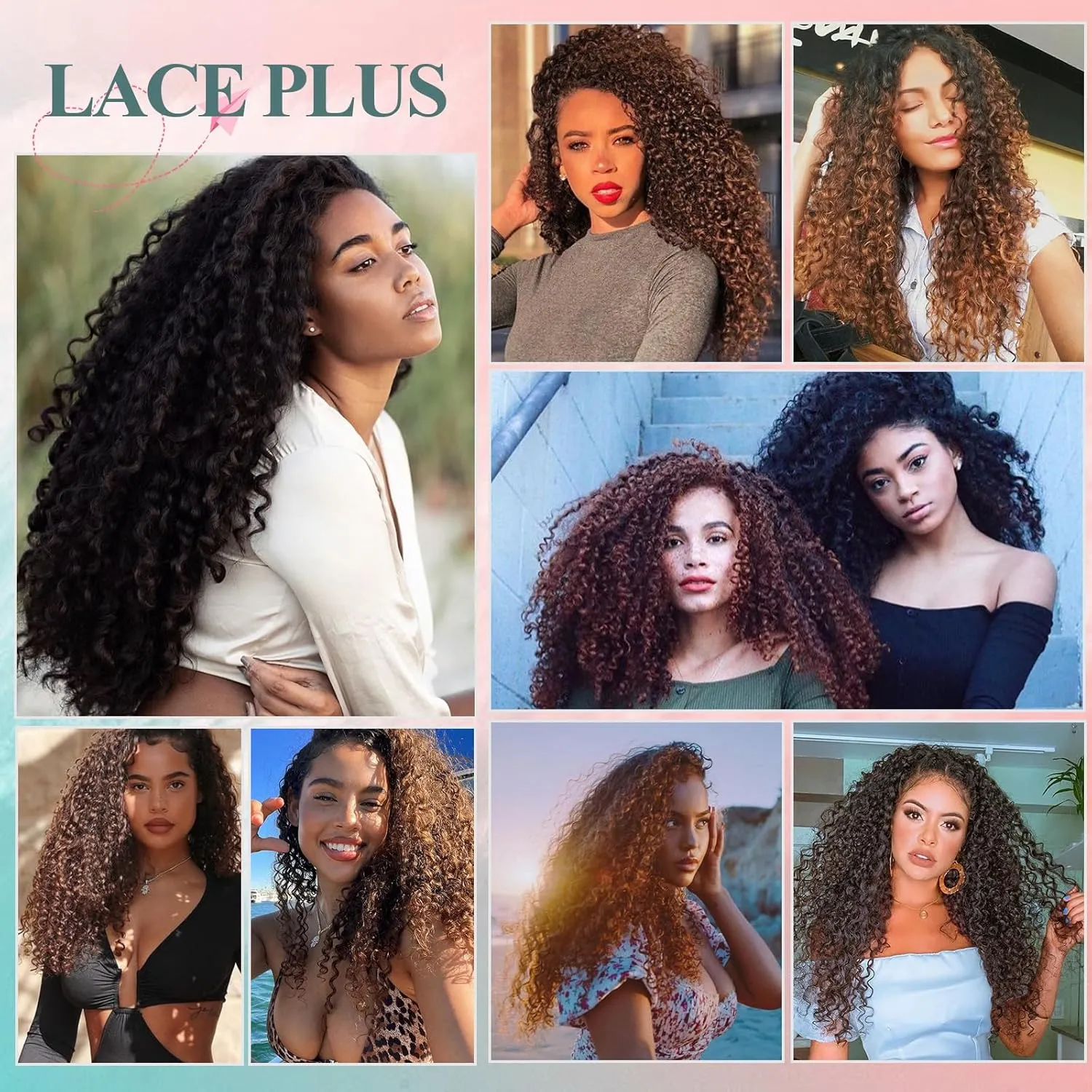 Clip In Hair Extensions - 140G Synthetic hair Dark Brown Clip in Human Hair Feelings Extensions Jerry Curly Hair Extensions for Black Women extensions Hairpieces (2# 24 Inch)(Pack of 7)