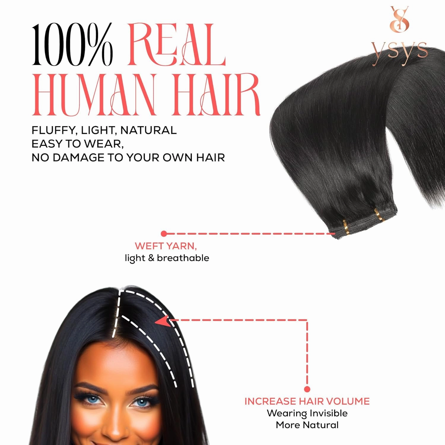 Clip in Hair Extensions - 100% Human Hair Remy Hair Extensions for Women - 7 Pieces, 120g Seamless Clip ins for Extra Volume/Style - Natural Straight (Jet Black #1, 18 inches)