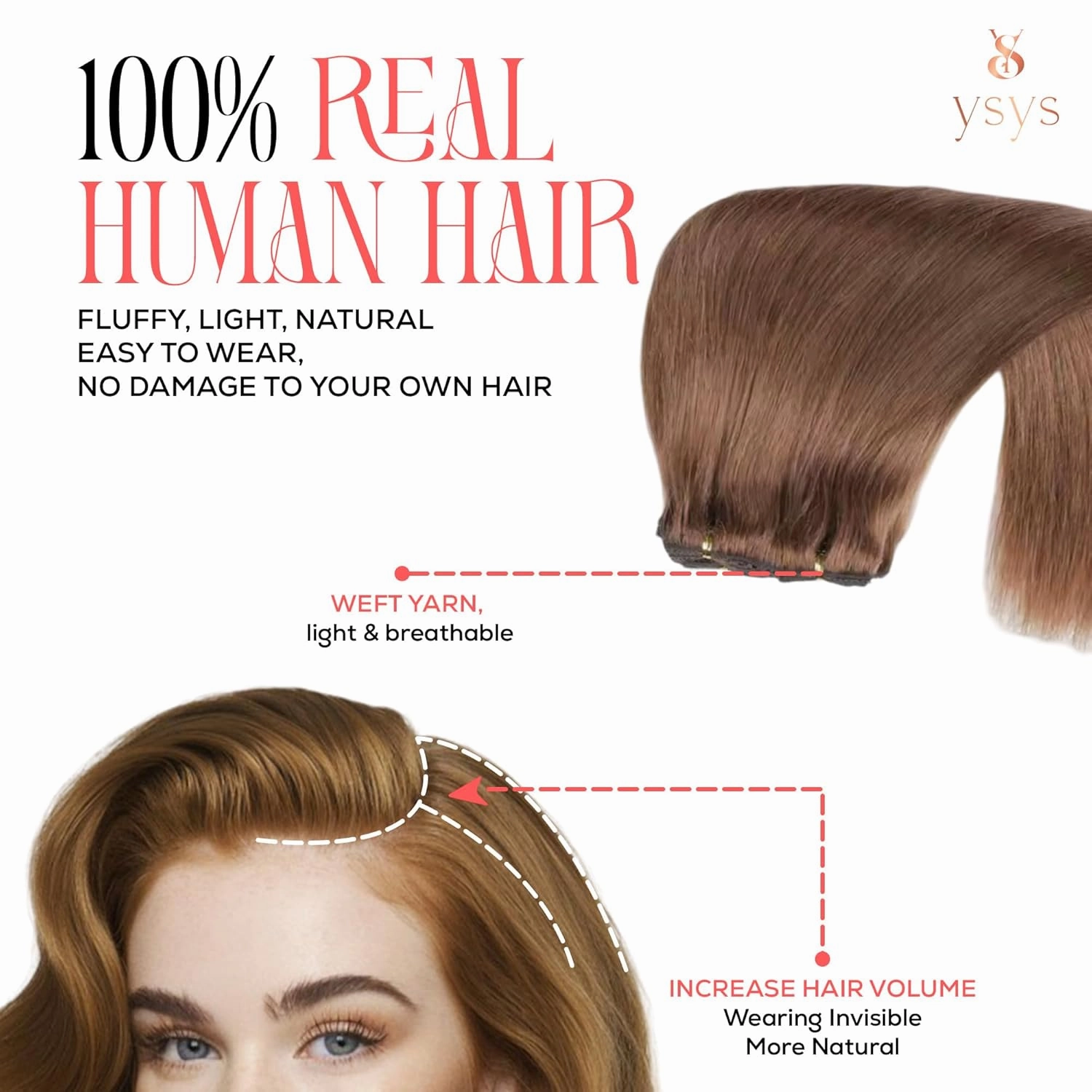 Clip in Hair Extensions - 100% Human Hair Remy Hair Extensions for Women - 7 Pieces, 120g Seamless Clip ins for Extra Volume/Style - Natural Straight (Light Brown #4, 18 inches)