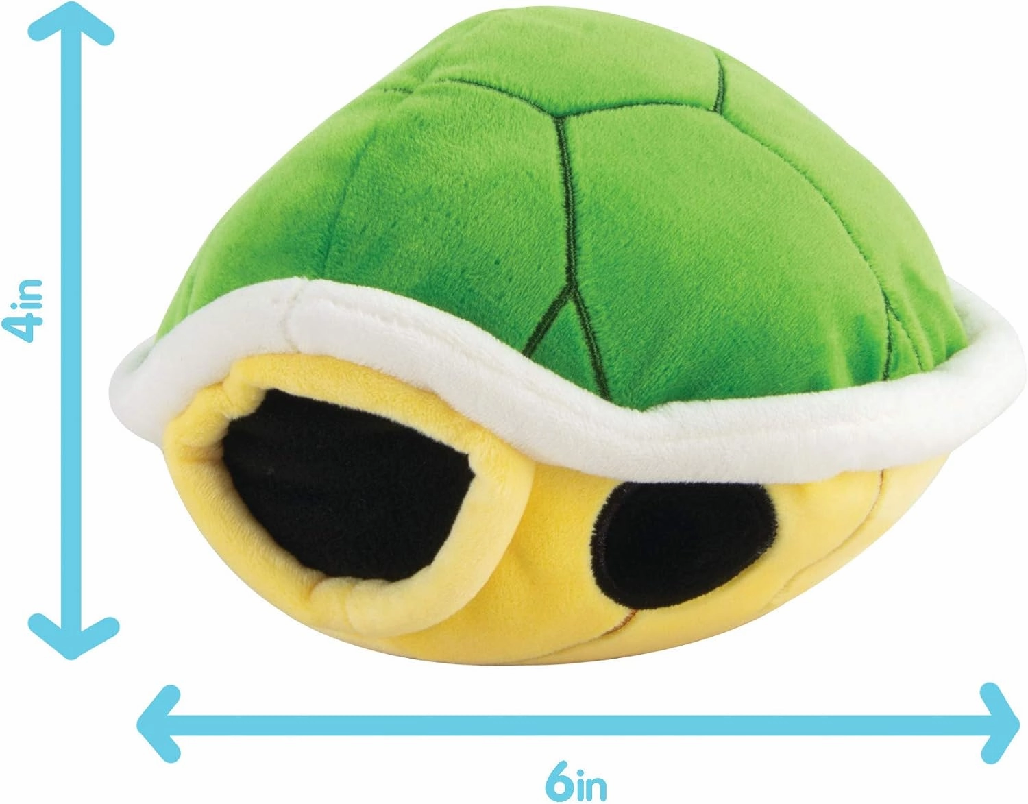 Club Mocchi-Mocchi- Mario Kart Plush - Green Shell Plushie - Squishy Mario Toys and Cute Stuffed Animals - Gaming Room Decor - Video Game Collectibles - 6 Inch