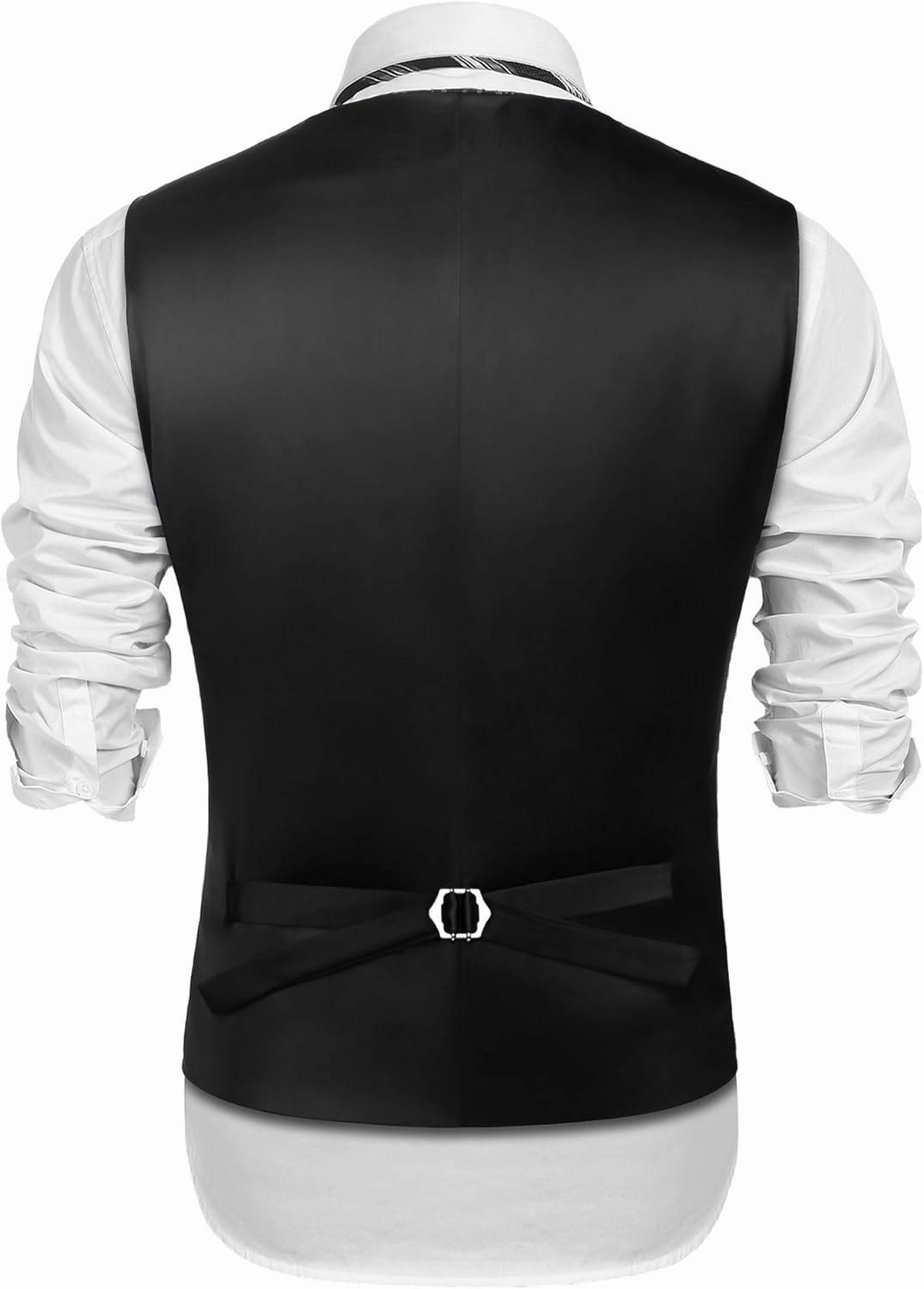 COOFANDY Mens Victorian Vest Steampunk Double Breasted Suit Vest Slim Fit Brocade Paisley Floral Waistcoat