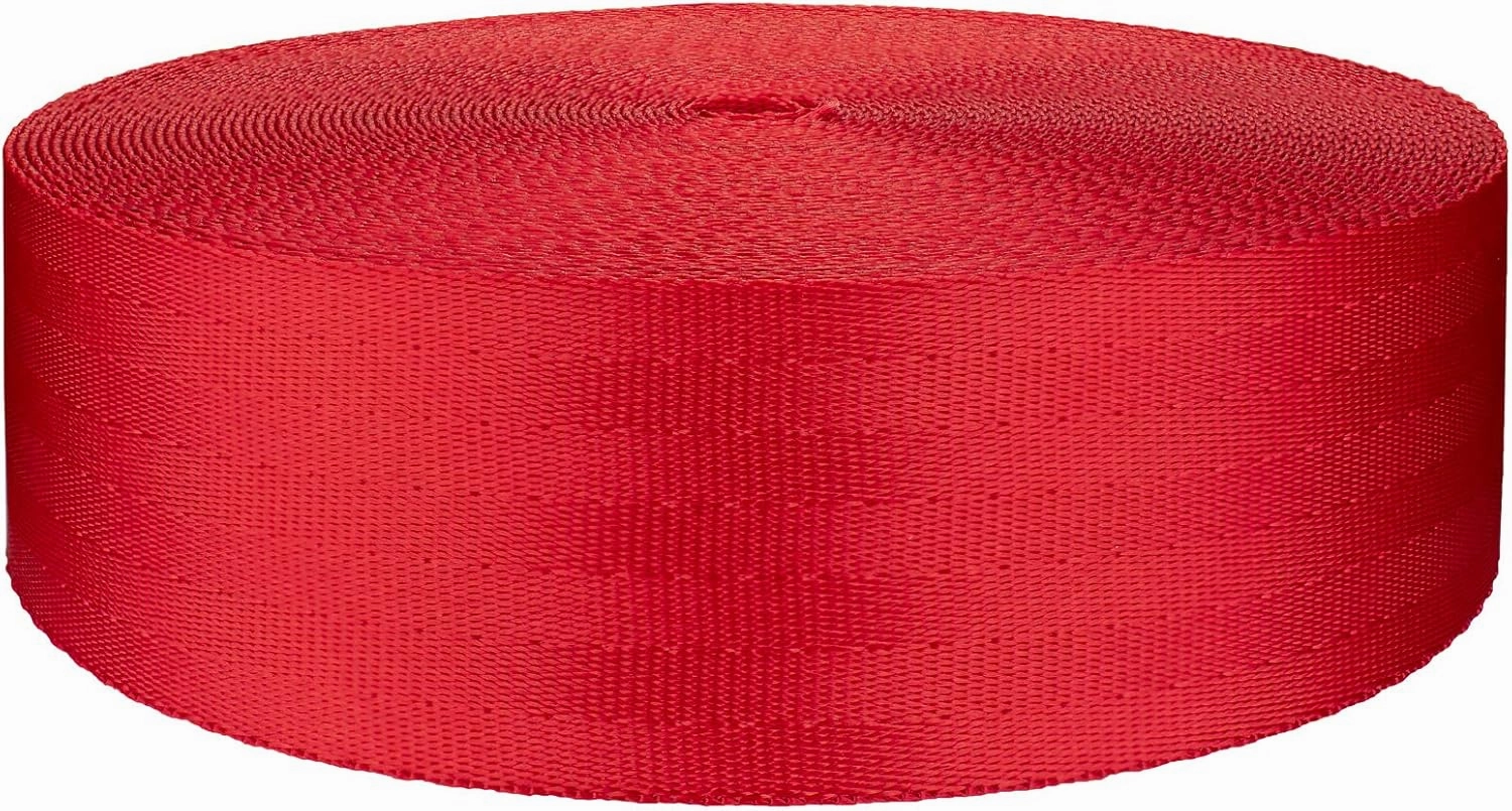 Country Brook Design 2 Inch Christmas Red Polyester Webbing Closeout