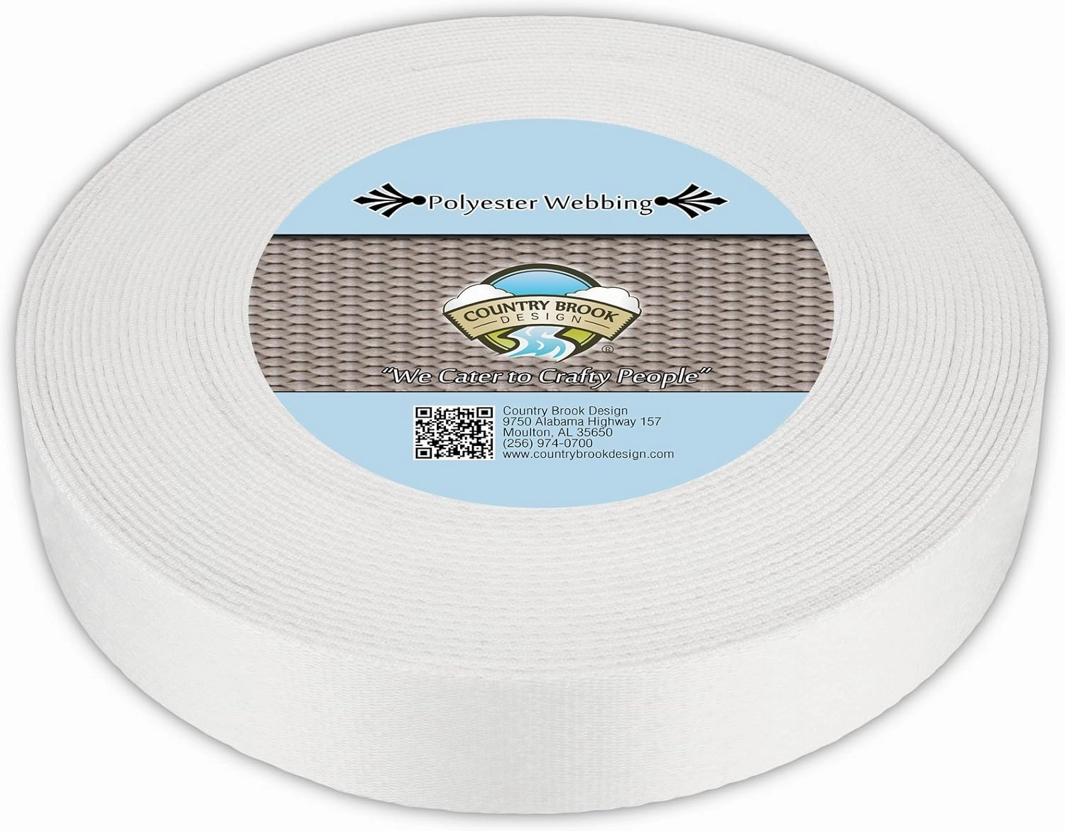 Country Brook Design - 2 Inch Printable Heat Set Polyester Webbing
