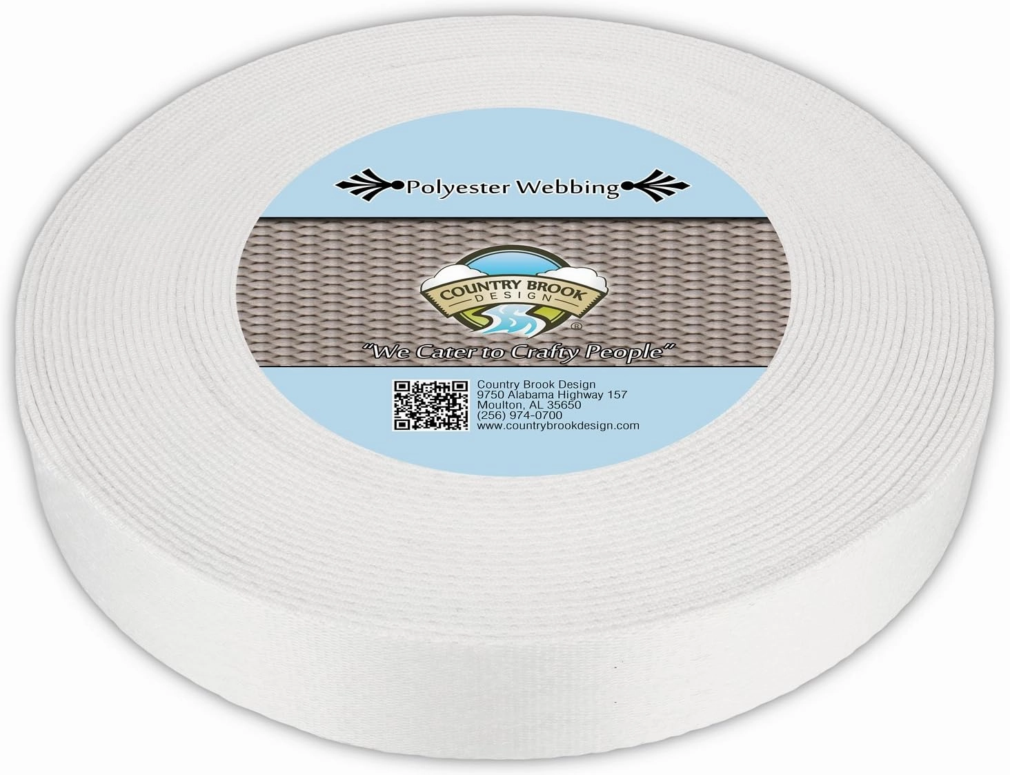 Country Brook Design - Printable Heat Set Polyester Webbing (1 1/2 Inch)