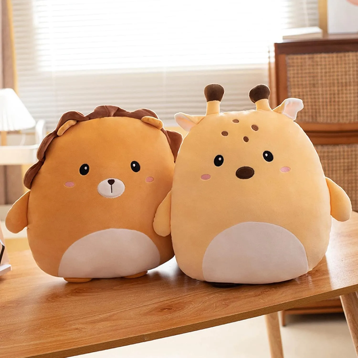 Cute Deer Plush Pillow, 16 inch Stuffed Animal Toy, Kawaii Deer Plushies Throw Pillow Toys Gifts for Room Decor, Kids Birthday, Valentine