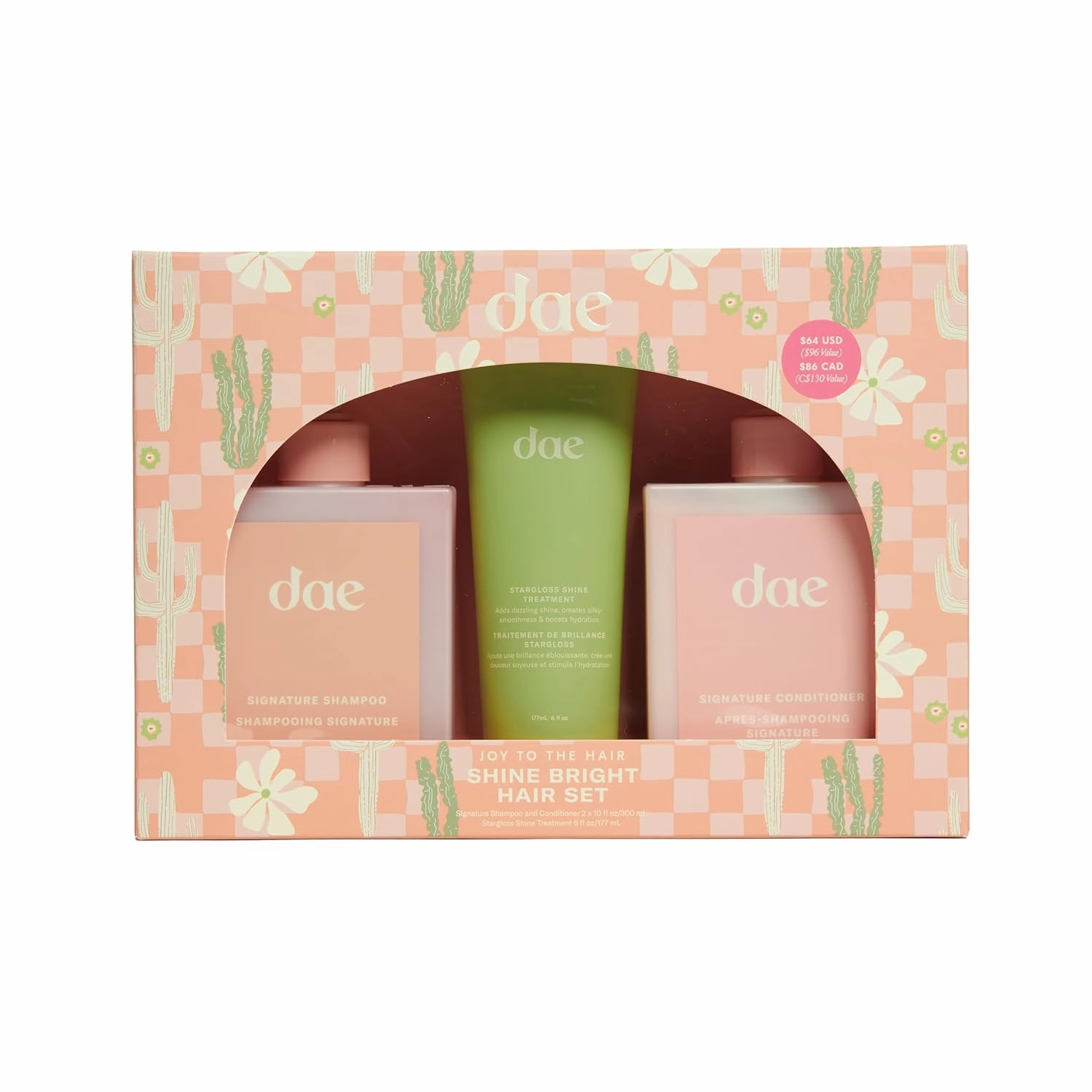 dae Hair Shine Bright Set (Signature Shampoo, Signature Conditioner & Stargloss Treatment)
