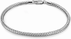 Dainty 925 Sterling Silver Chopin Chain Bracelet Women Bohemian Stackable Figaro/Box/Snake Bracelet 2MM 5 "5.9" 6.3 "6.7" 7 "7.5" 8" Jewelry Gift