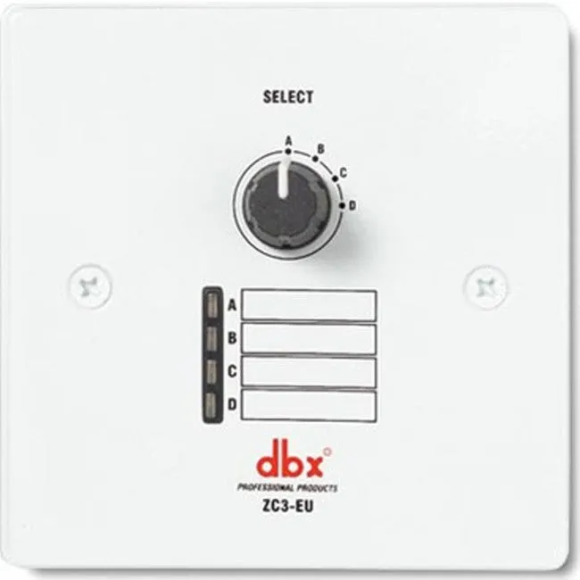 DBX ZC3 Zone Controller Wall-Mounted Programmable Selecter