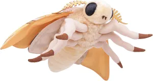 Dead Leaf Moth Plush Simulation Toy, Cute Brown Soft Animal Silkworm Moth Toy Collection, Flying Animal for Boys and Girls 16in, Medium