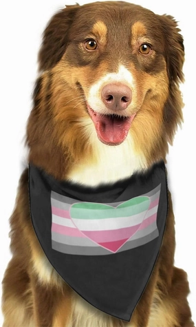 Demigirl Abro-Pride Flag LGBTQ Soft Dog Bandana Scarf Triangle Kerchief Pet Accessories for Dogs & Cats40