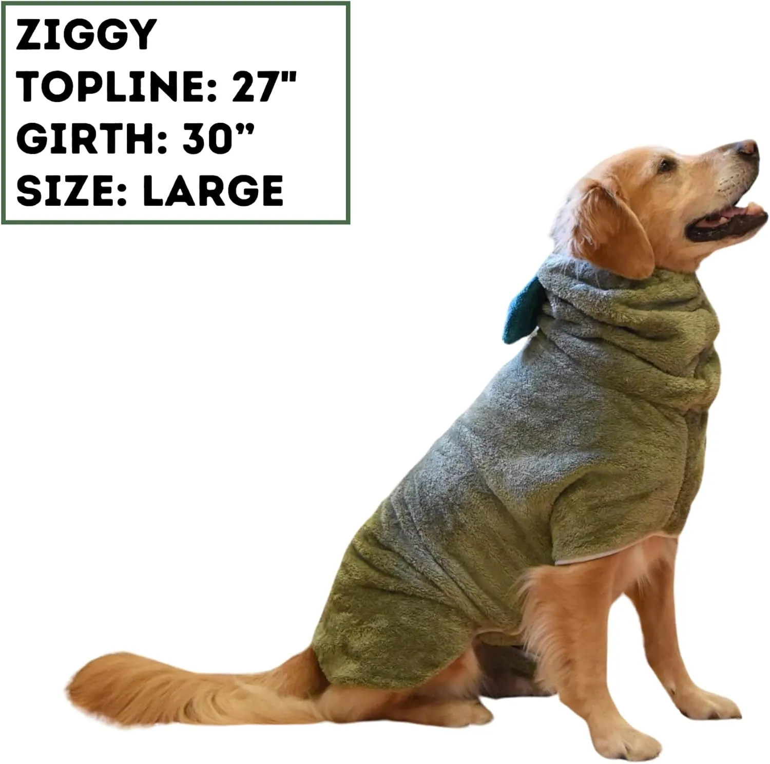 DERPYCHAPPY Premium Dog Towel Robe & Dog Bathrobe for Drying Dogs Made in Korea | Super Absorbent Quick & Adjustable Microfiber Bath Towel for Cats & Puppy Robes After Bath | Soft Warm Drying Coat