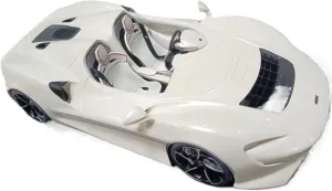 Die Cast Vehicle 1/18 for McLaren Elva 2022 Pearl White Supercar Model Diecast Metal Antique Classic Car Exquisite Car Models Mini Cars Replica