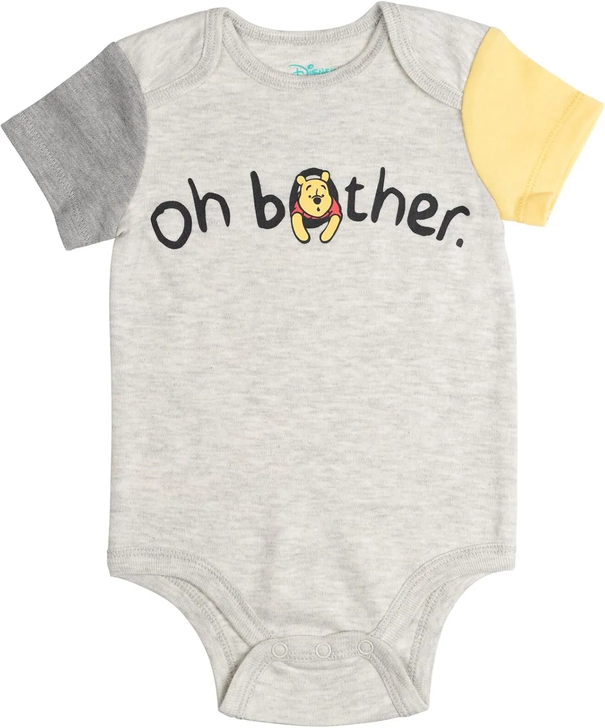 Disney Mickey Mouse Lion King Winnie the Pooh Pixar Toy Story Finding Nemo Baby 5 Pack Bodysuits Newborn to Infant