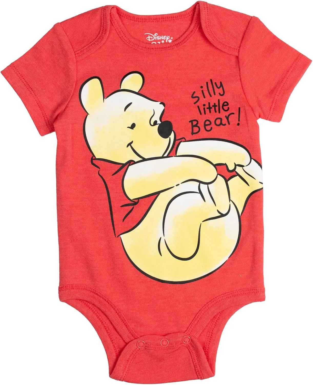 Disney Mickey Mouse Lion King Winnie the Pooh Pixar Toy Story Finding Nemo Baby 5 Pack Bodysuits Newborn to Infant