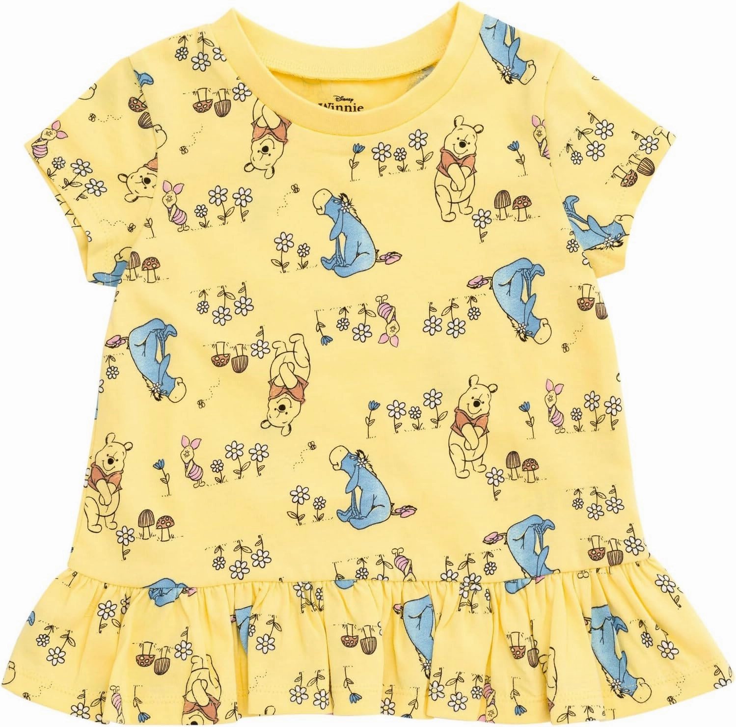 Disney Floral 2 Pack T-Shirts Infant to Big Kid Sizes (12 Months - 14-16)