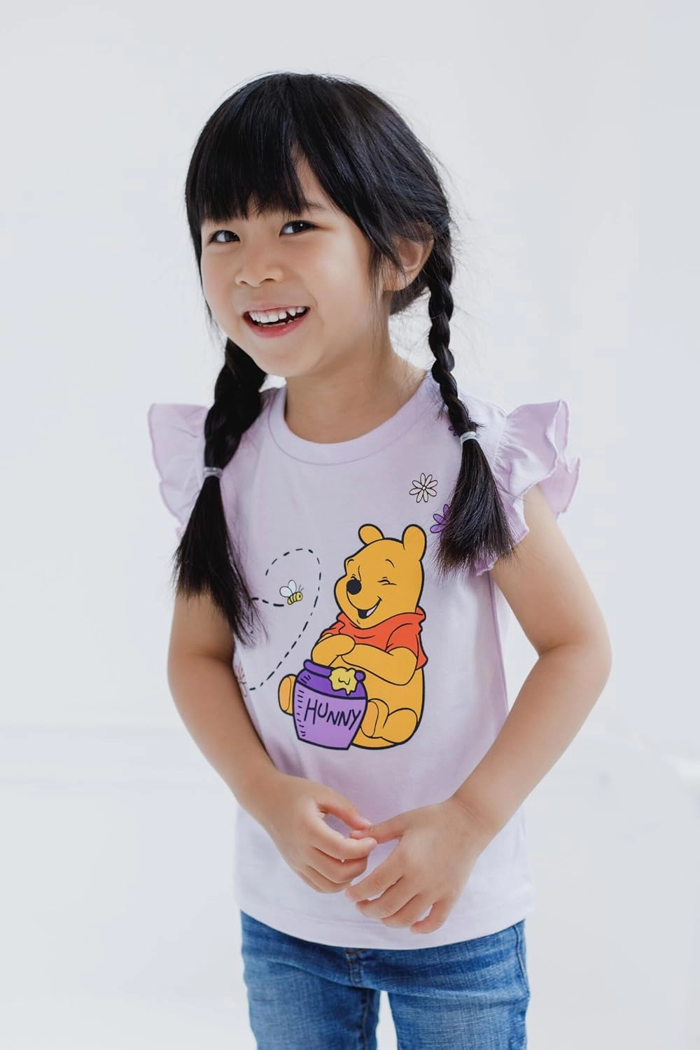 Disney Floral 2 Pack T-Shirts Infant to Big Kid Sizes (12 Months - 14-16)