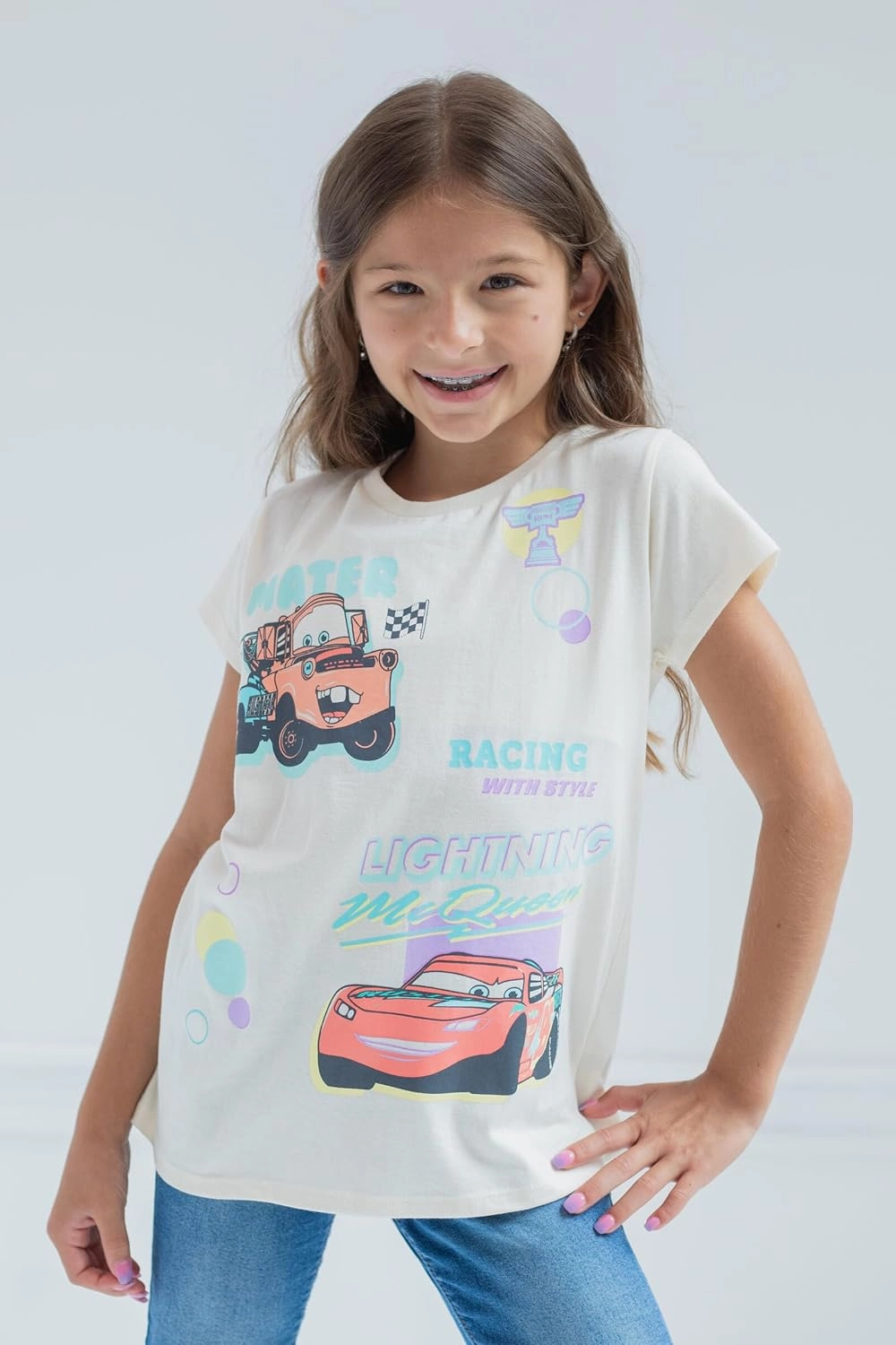 Disney Floral 2 Pack T-Shirts Infant to Big Kid Sizes (12 Months - 14-16)