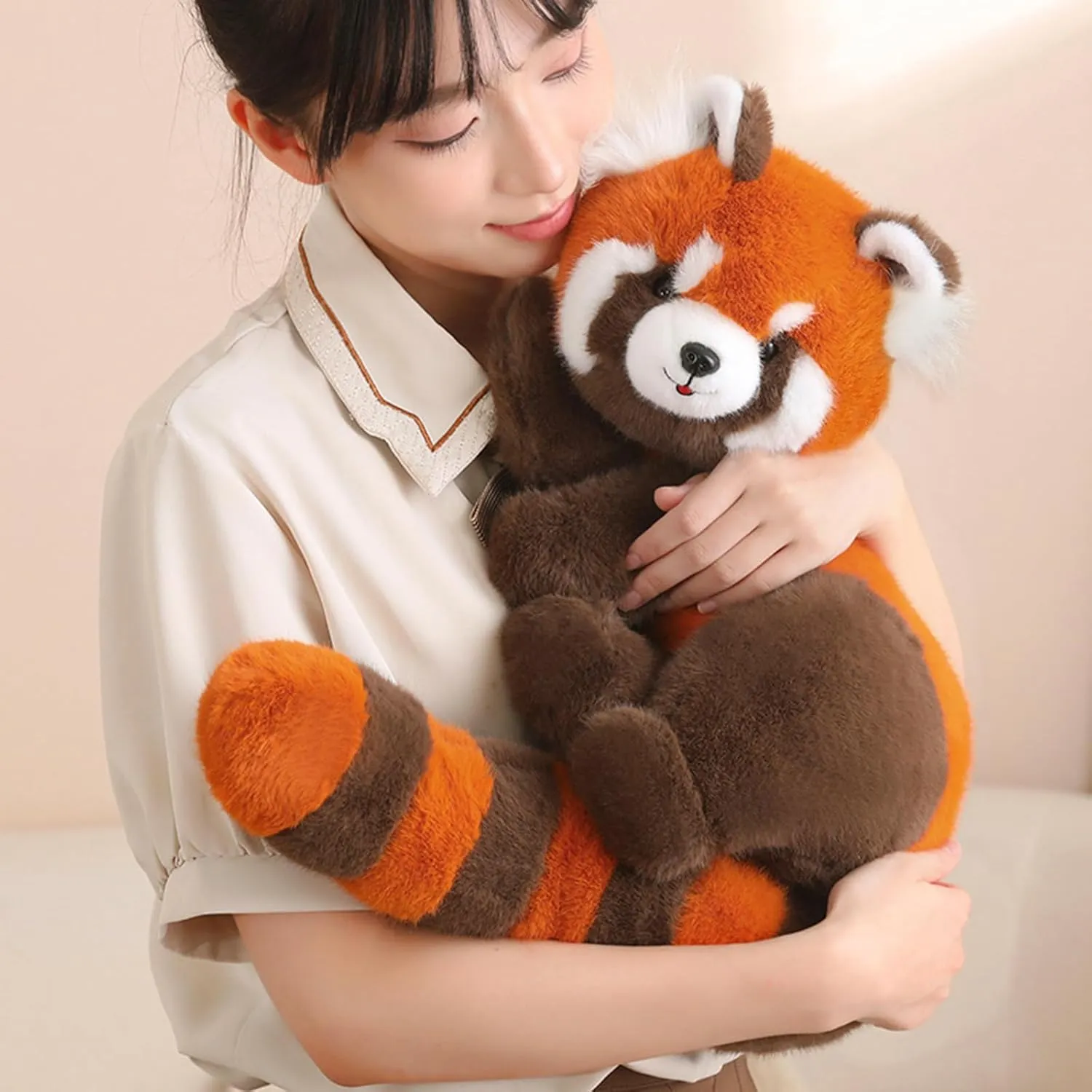 Ditucu Weighted Red Panda Stuffed Animals 0.8 lbs 11.8 inch Cute Plush Toys Soft Plushies Gifts for Kids