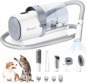 Dog Grooming Vacuum, 2.5L Large Capacity Grooming Kit, 10000PA Powerful Suction 99% Pet Hair, 5 Tools, Low Noise Pet Vacuum Dog Hair Remover for Home Cleaning