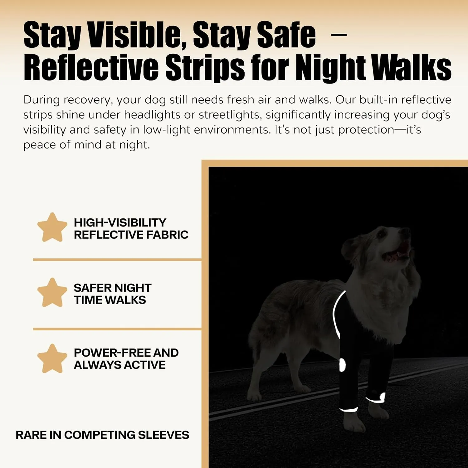 Dog Recovery Suit, Medical Cone Alternative, Abrasion Resistant Dog Recovery Sleeve, Washable 3mm Thick and Waterproof, Pet Wounds Prevent Licking, Bite, Being Wet, and Keep Dry