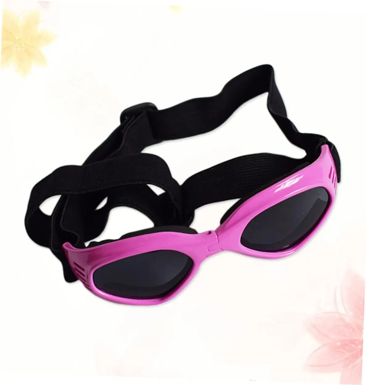DOITOOL 3pcs Adjustable Straps Dog Sunglasses Fashion-Forward Uv Blocking Windproof Water-Resistant for Medium Breeds