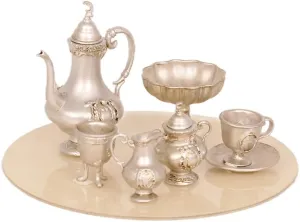 Dollhouse 1 6 Scale Ceylon Tea Set Miniature Ornament Dollhouse Decorations Dollhouse Tea Set