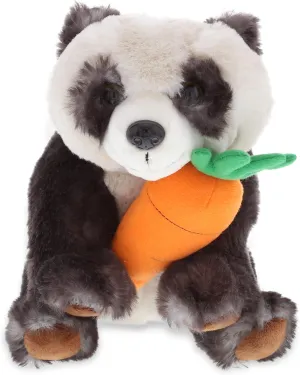 DolliBu Happy Easter Super Soft Plush Squat Panda with Carrot - Stuffed Animals with Carrot Plush Toy, Perfect Easter Holiday Surprise Gift - 7 Inch